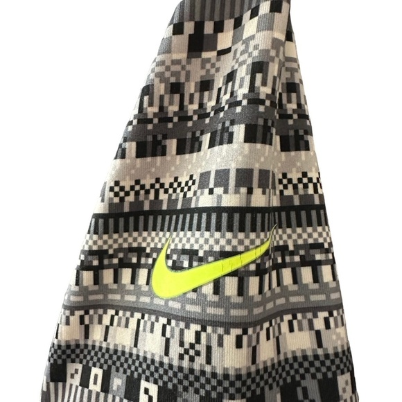 Nike Pro Dri-Fit Aztec Half Zip Pull Over Thumbholes Logo Pullover Women's Sz. L - Picture 8 of 13